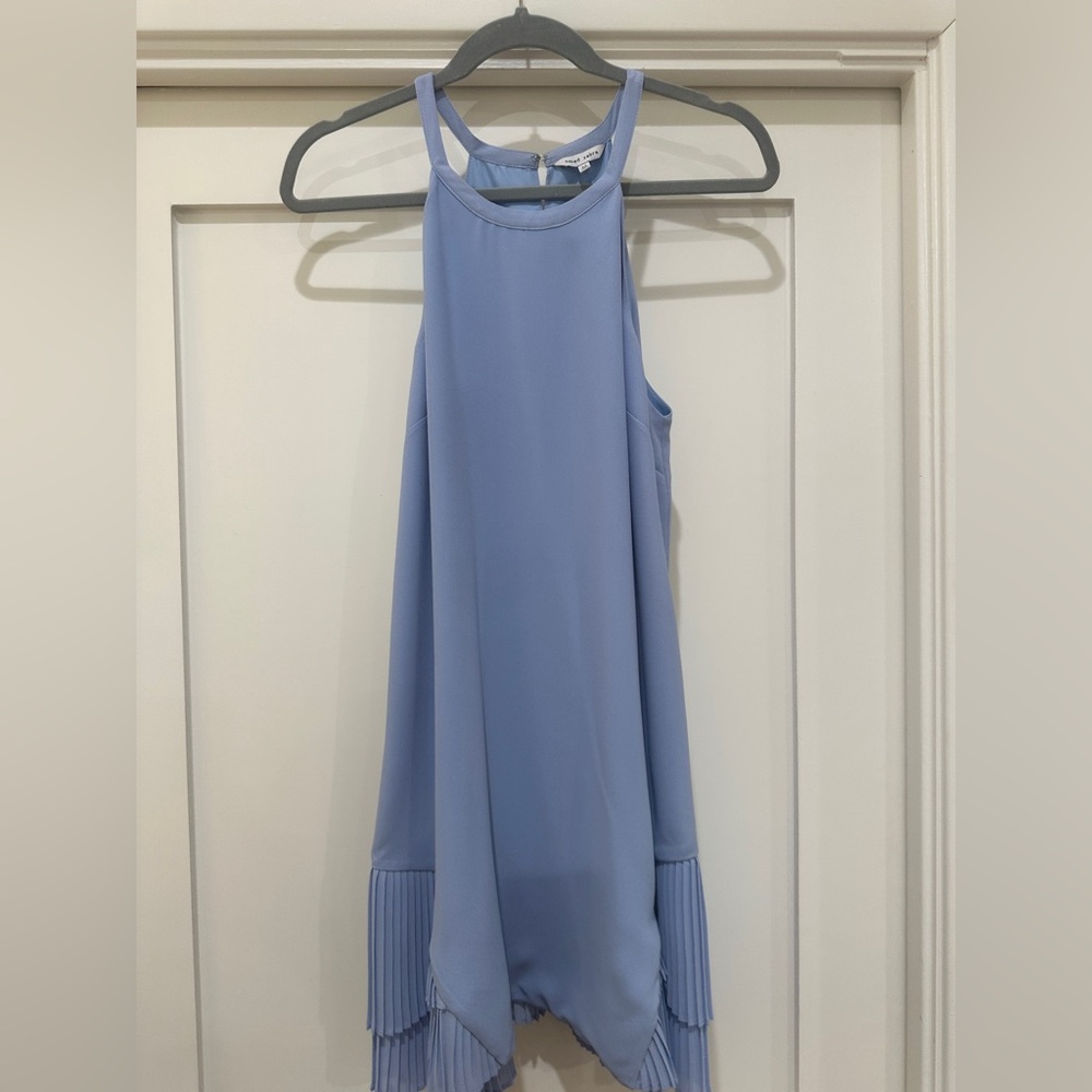Naked Zebra Sky Blue Sleeveless Top